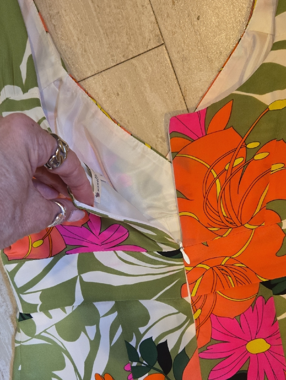 Nanette Lepore Silky Floral Tank Blouse - Picture 7 of 9